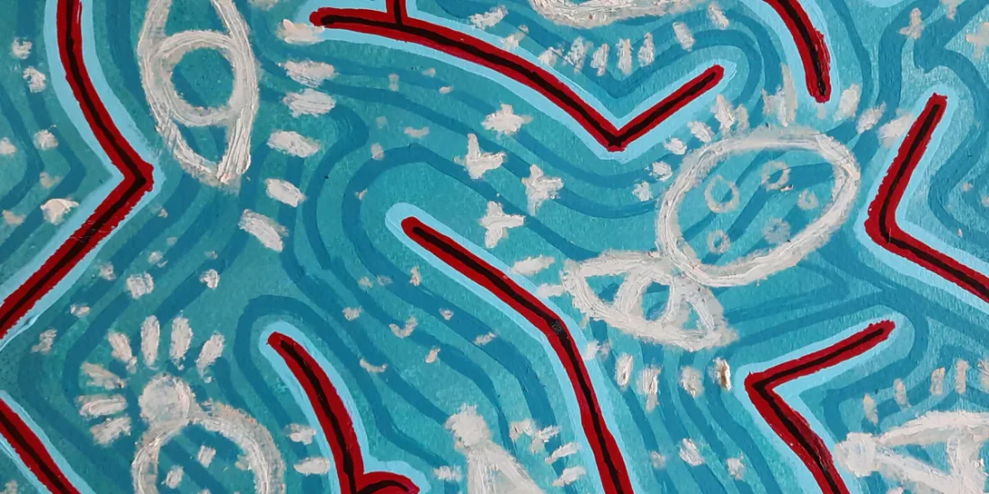 A(maze)ing, painting by Siv Lavell