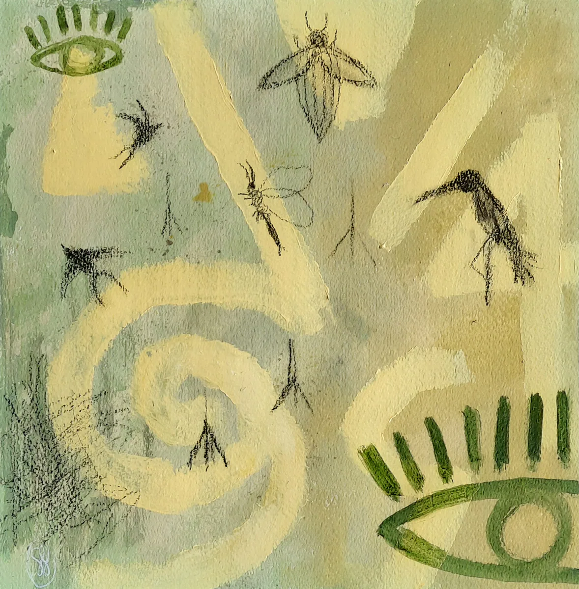 Awareness, painting by Siv Lavell