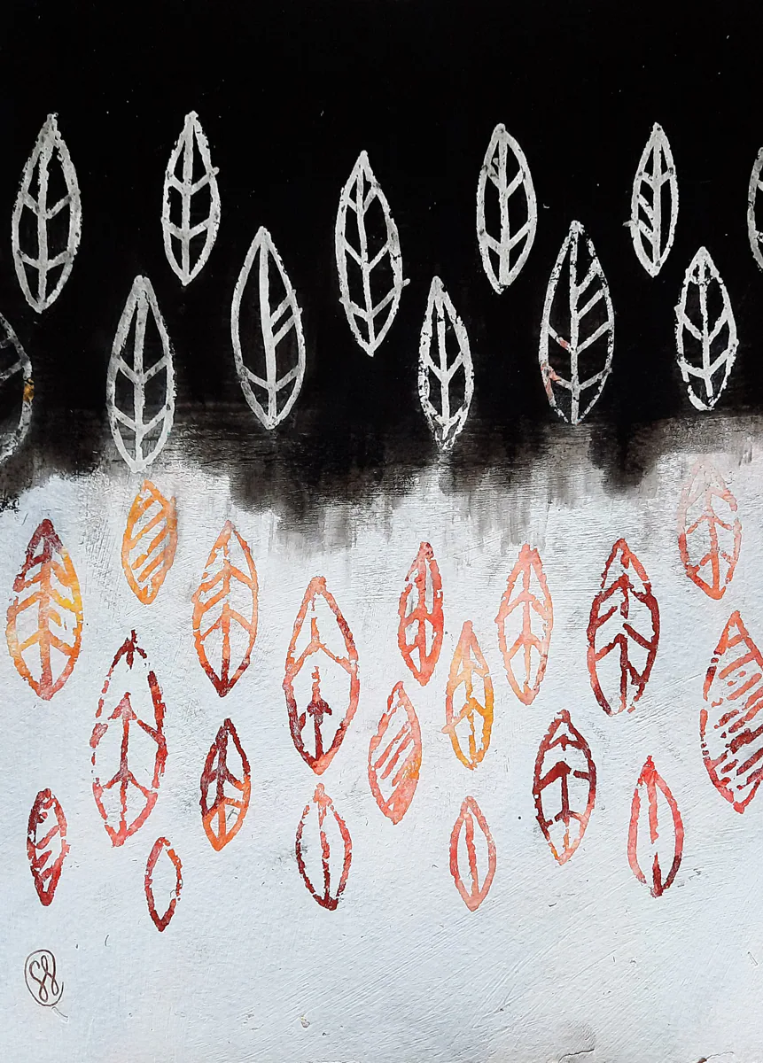 Birds of a feather (1), painting by Siv Lavell
