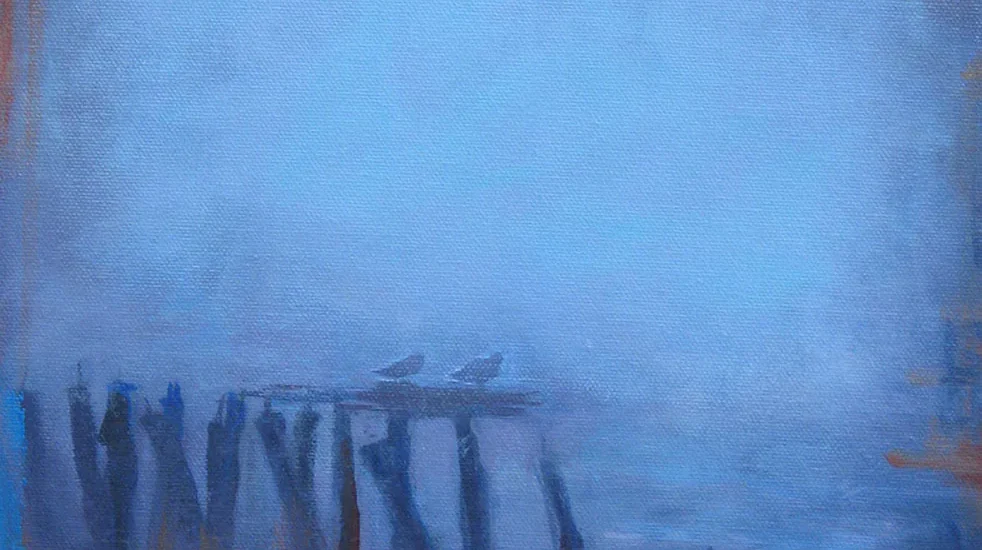Broken, painting by Siv Lavell