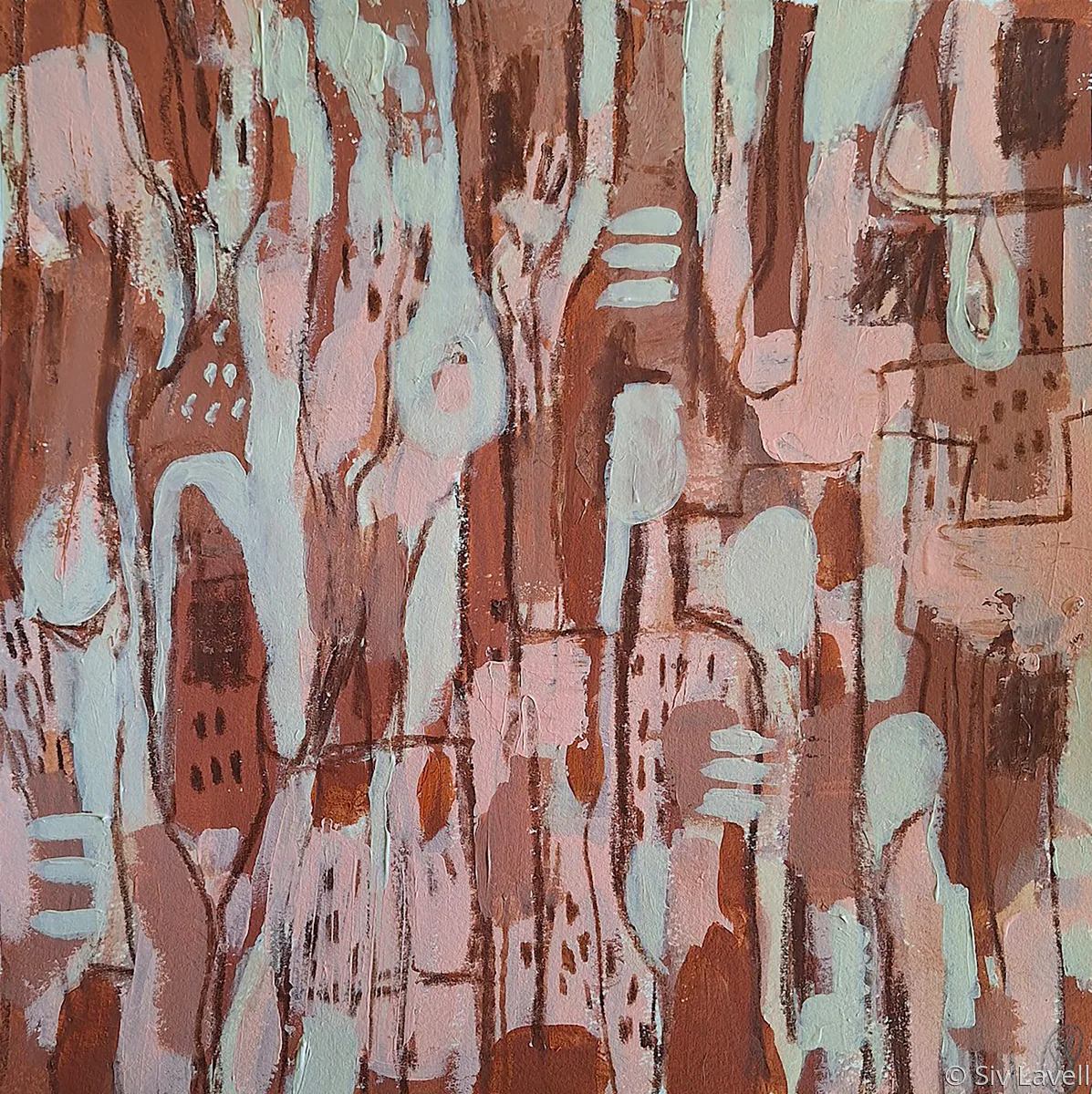 Build, painting by Siv Lavell