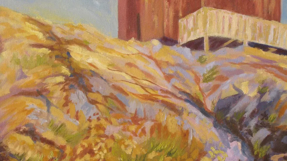 Cabin Fever, painting by Siv Lavell