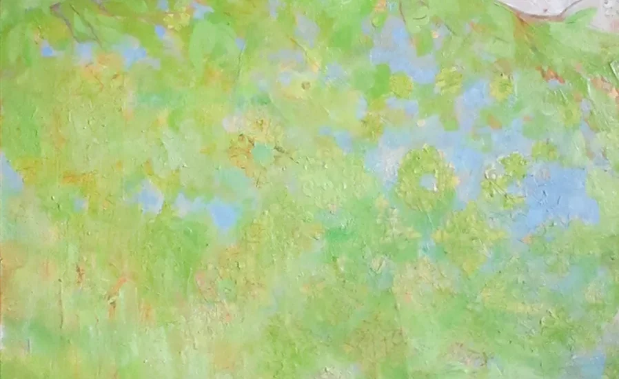 Canaries, painting by Siv Lavell