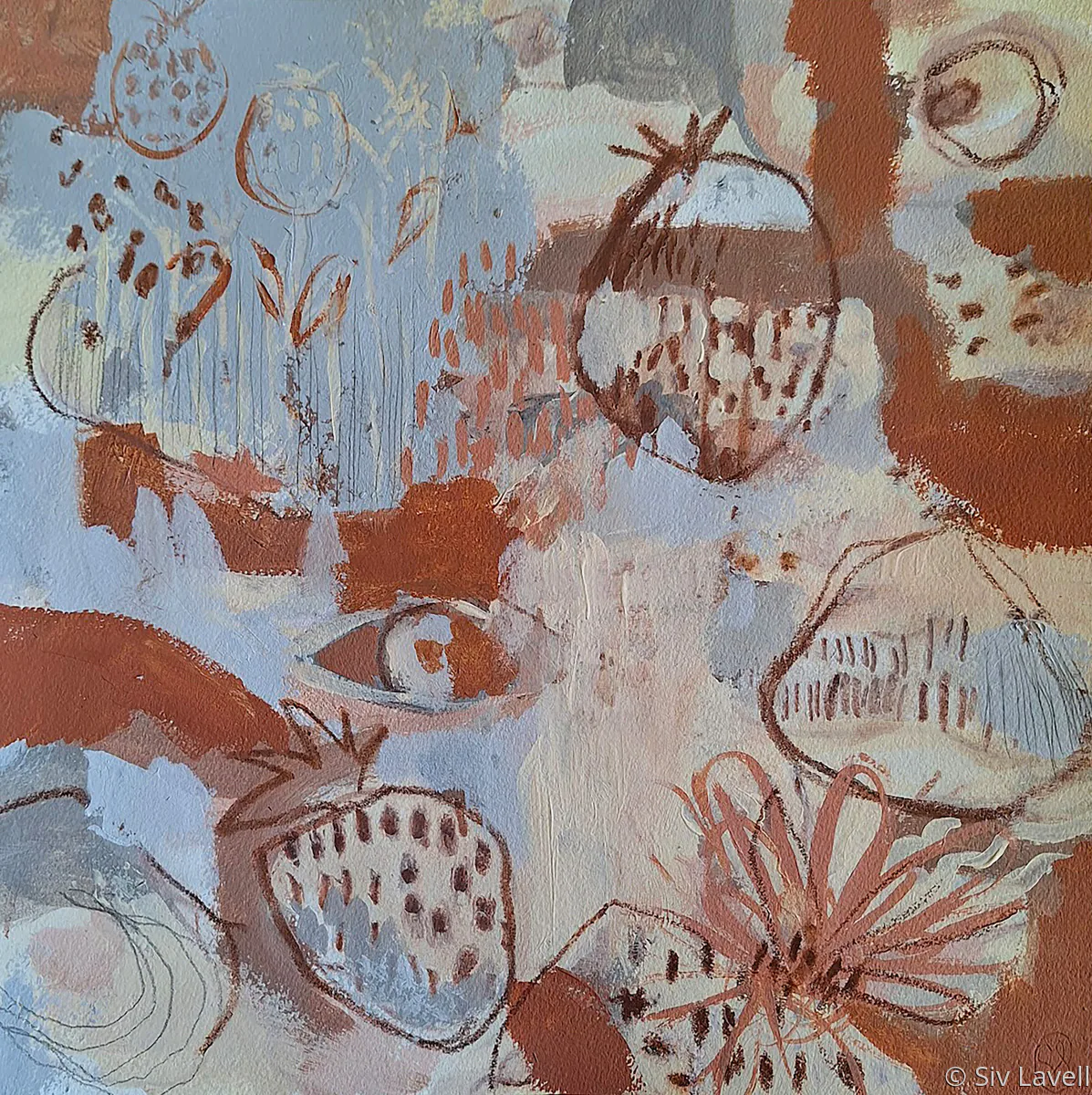 Flourish, painting by Siv Lavell