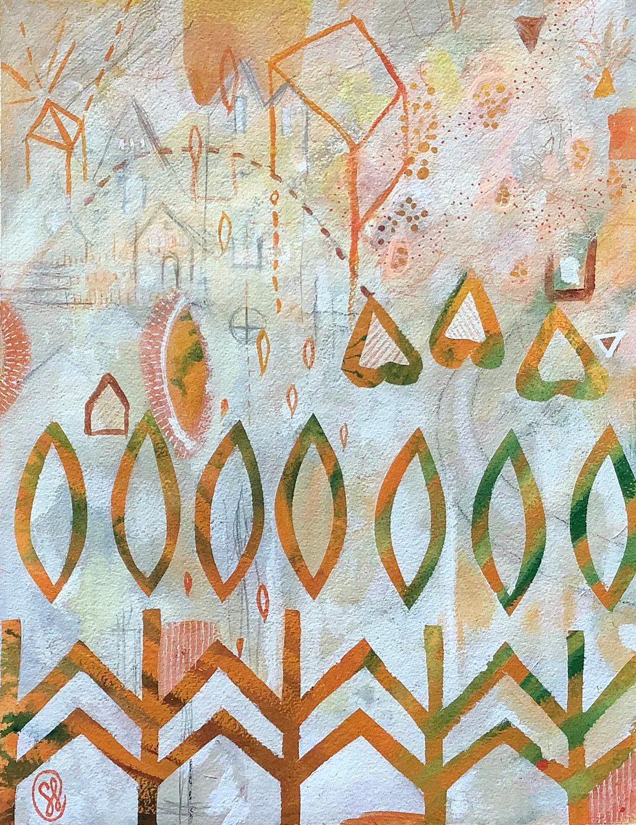Growth, painting by Siv Lavell