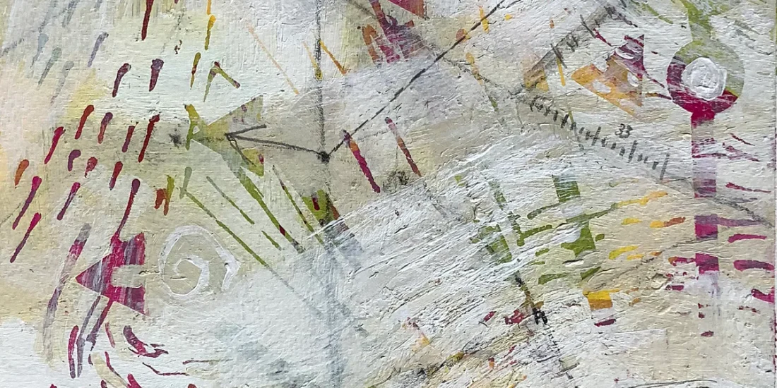 Leveling 1, painting by Siv Lavell