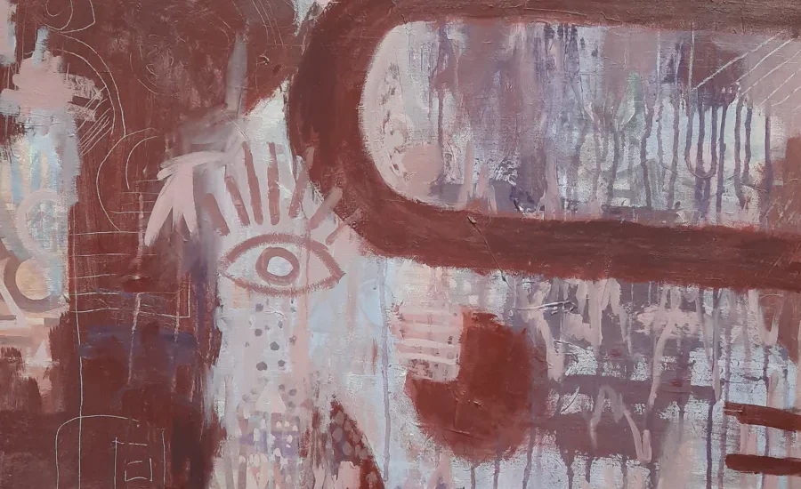 Manifesting, painting by Siv Lavell