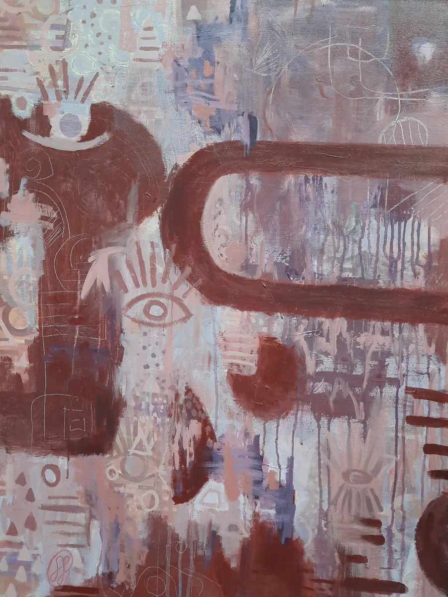 Manifesting, painting by Siv Lavell