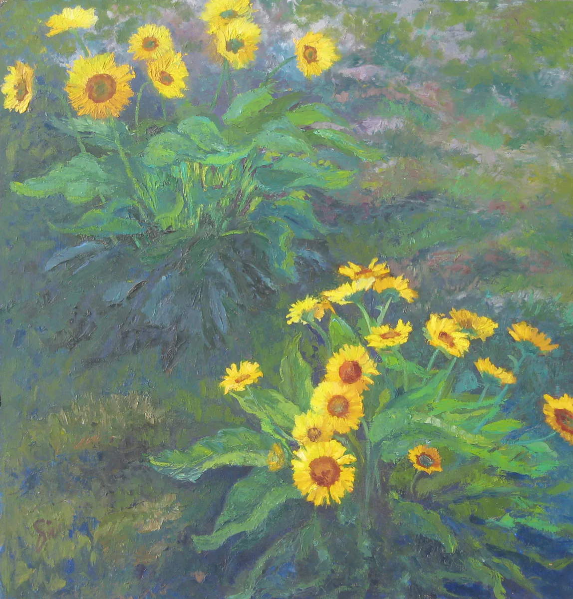 McCalls Flowers, painting by Siv Lavell