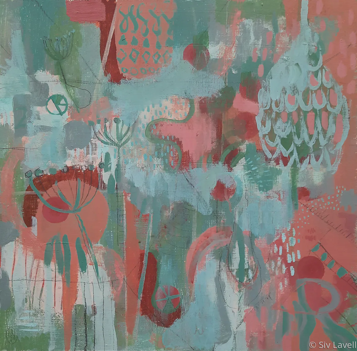 My Garden, painting by Siv Lavell