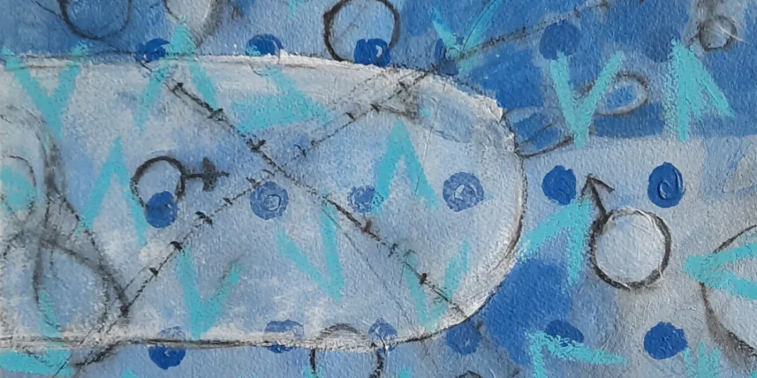 Untitled, painting by Siv Lavell
