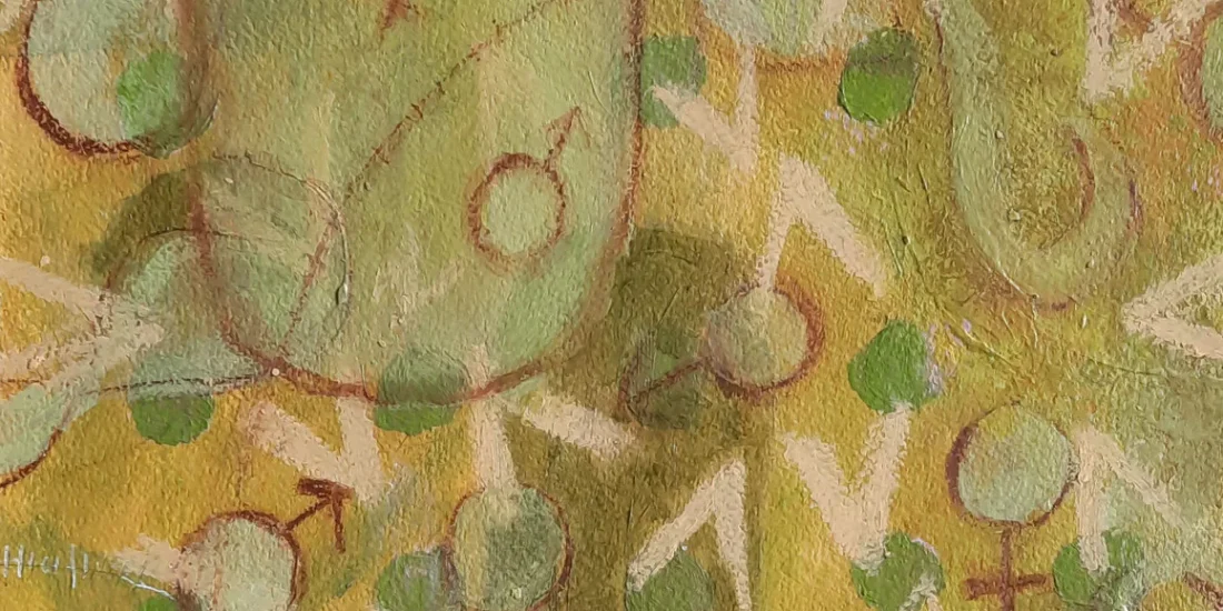 Untitled, painting by Siv Lavell