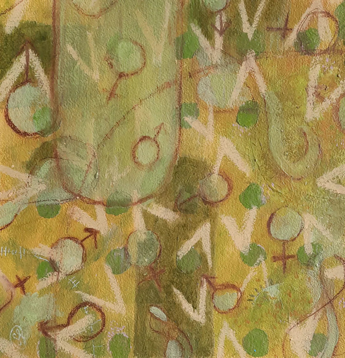 Untitled, painting by Siv Lavell