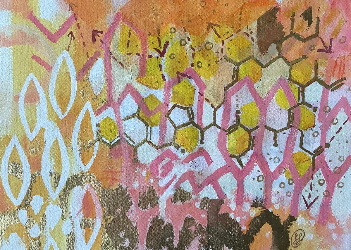 Untitled, painting by Siv Lavell