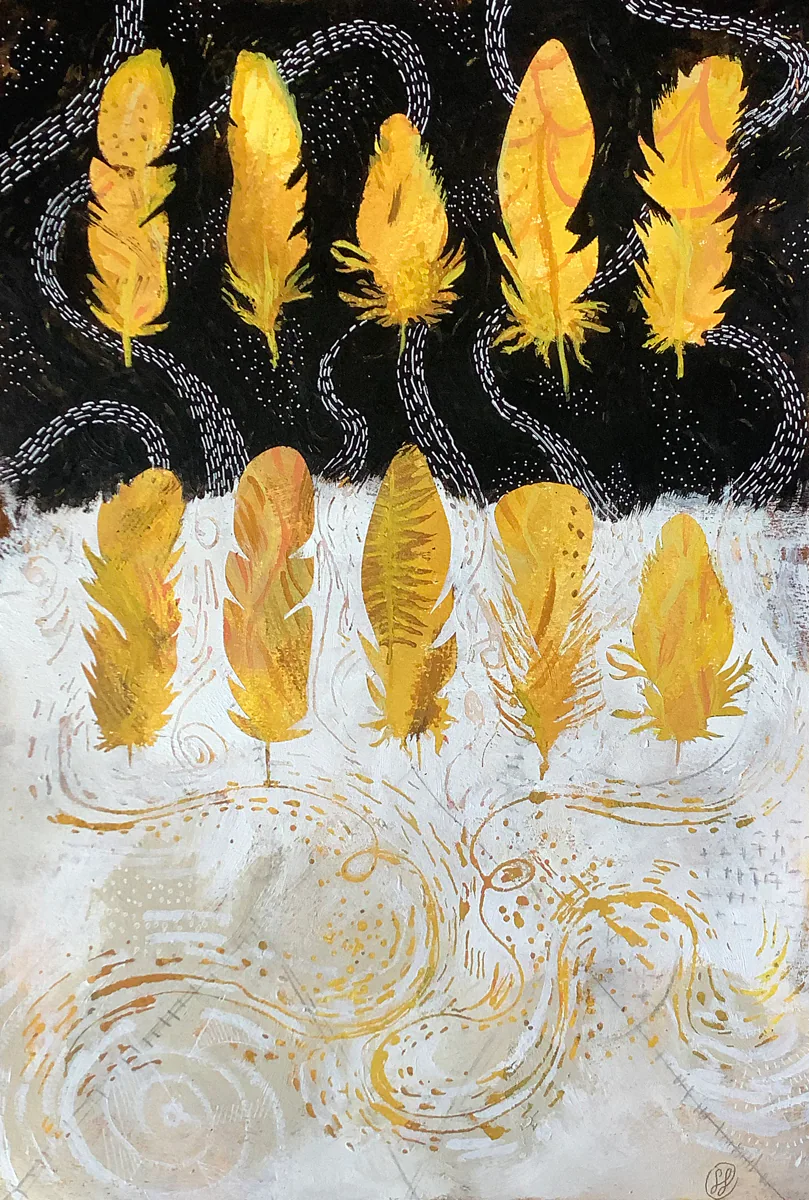 Untitled, painting by Siv Lavell