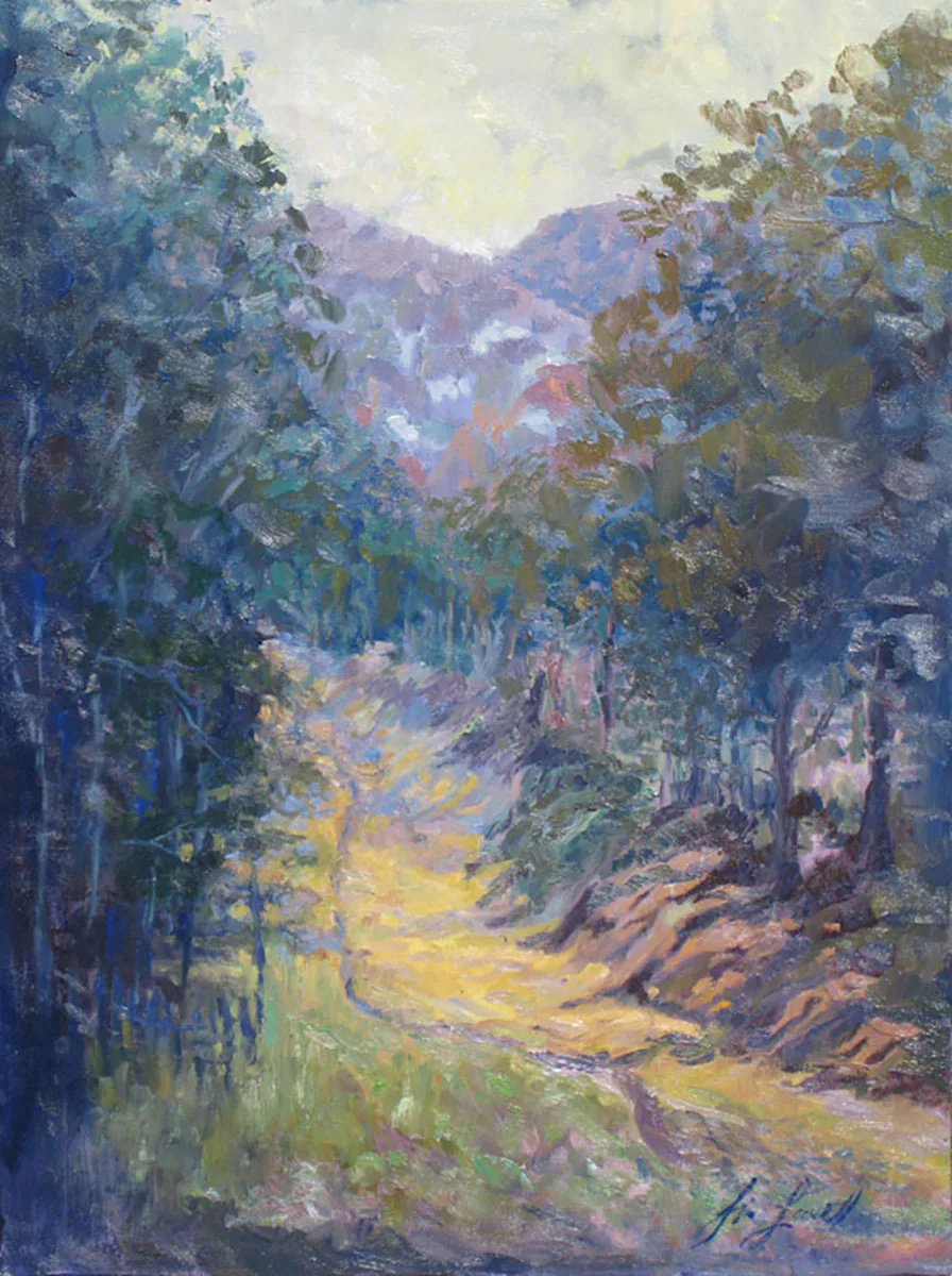 Up and up, painting by Siv Lavell