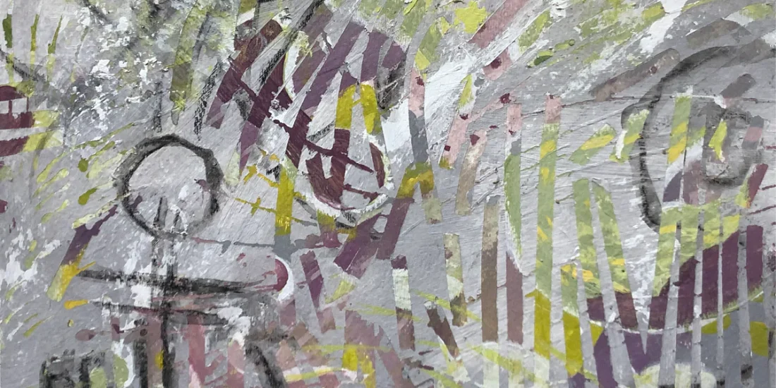 Vibrations 1, painting by Siv Lavell
