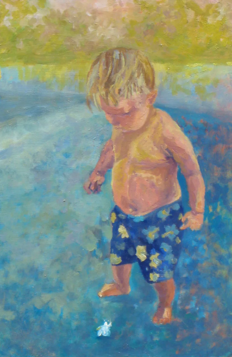 Young Boy, painting by Siv Lavell